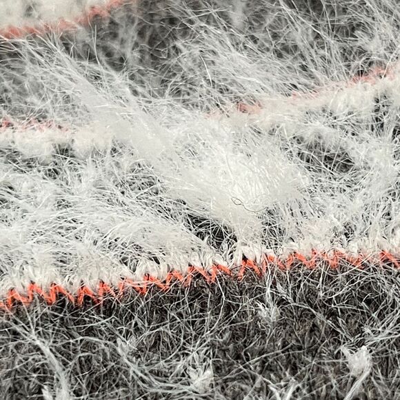 Anthropologie Sleeping on Snow Off-Shoulder Gray and White Sweater NWOT SZ M - Picture 11 of 11